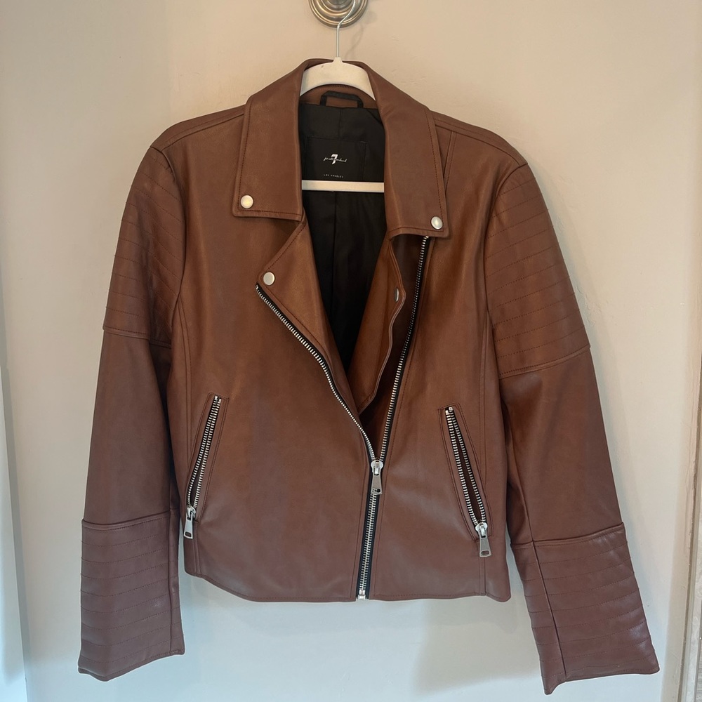 7 For All Mankind Faux Leather Jacket